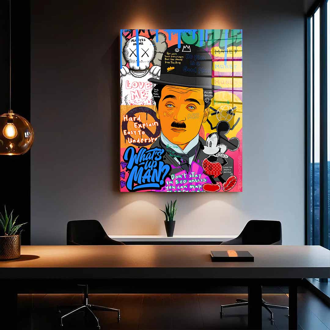 Charlie Chaplin - acrylic glass