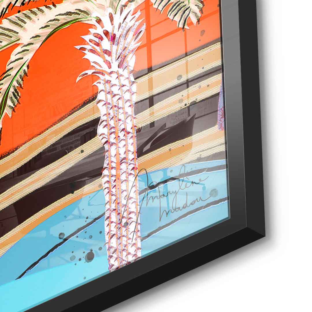 Colorful Palm Tree - acrylic glass