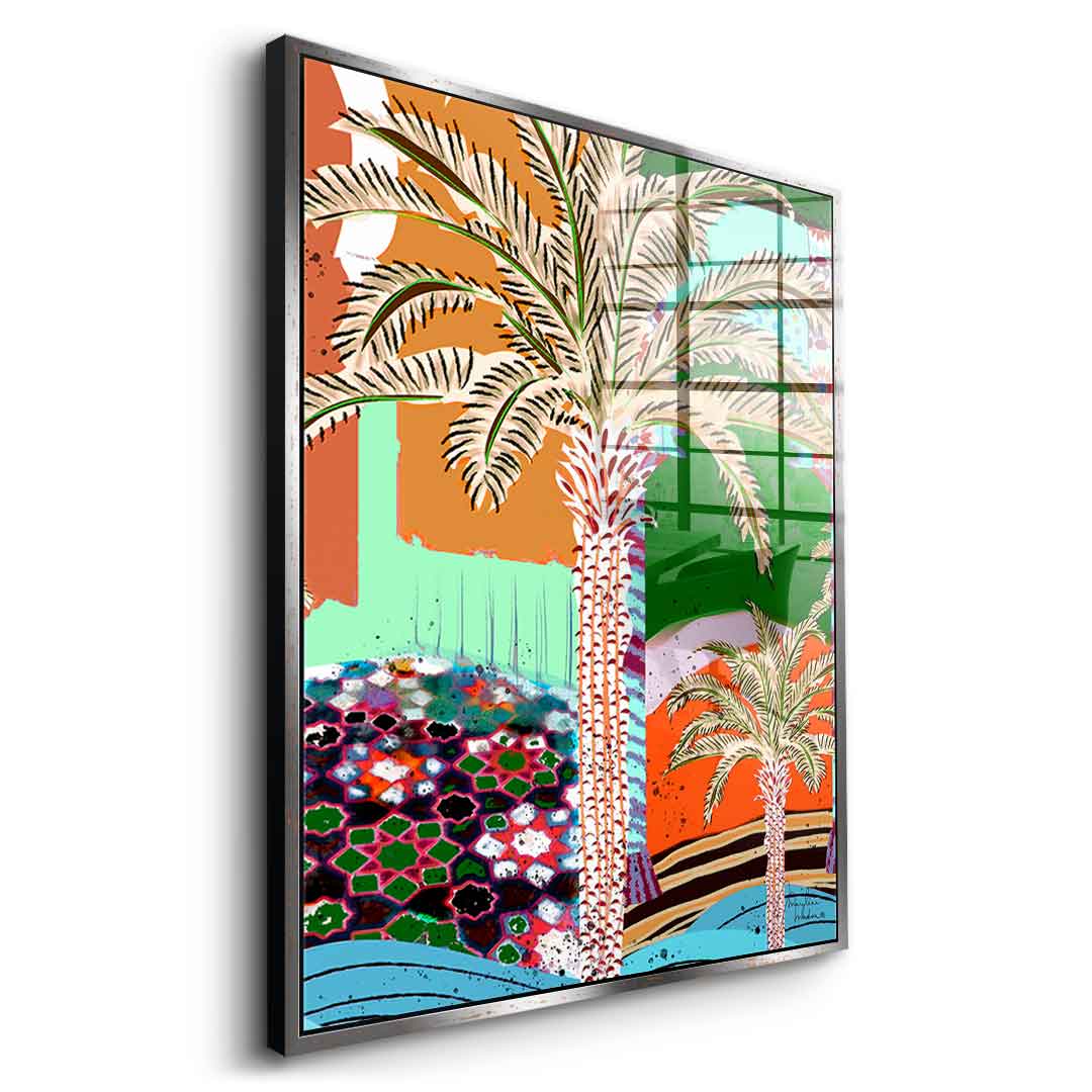 Colorful Palm Tree - acrylic glass