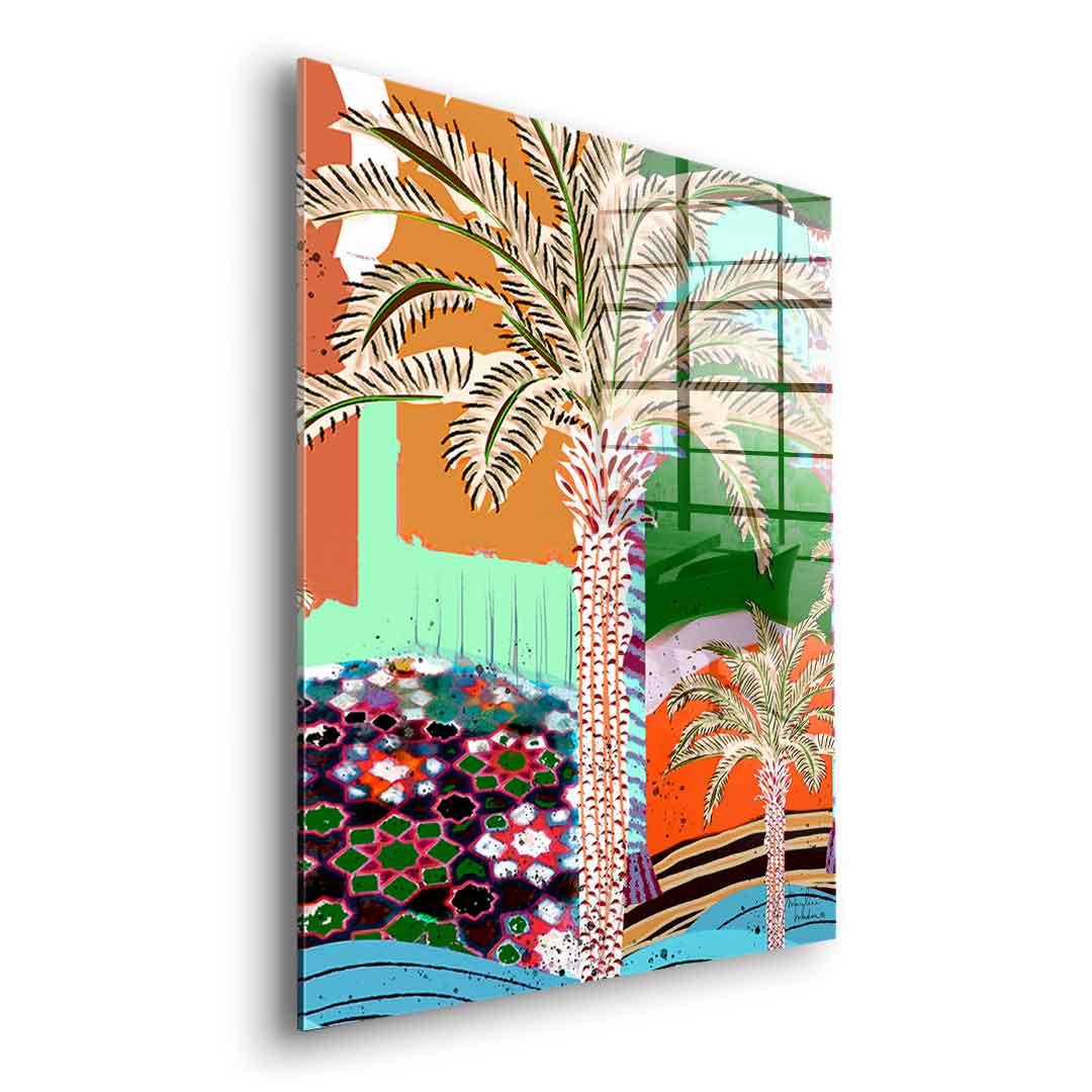 Colorful Palm Tree - acrylic glass