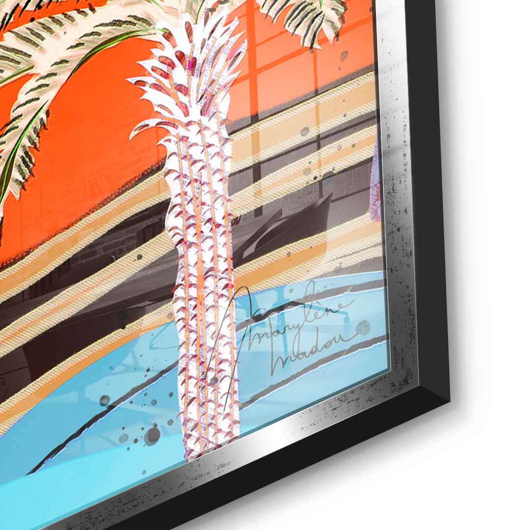 Colorful Palm Tree - acrylic glass