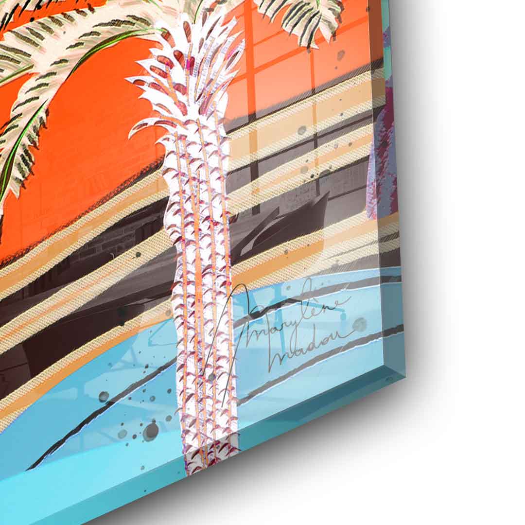 Colorful Palm Tree - acrylic glass