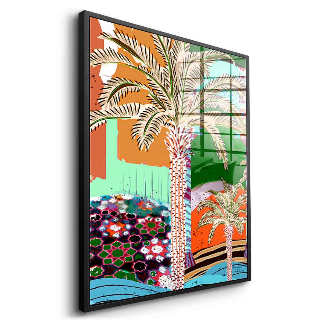 Colorful Palm Tree - acrylic glass