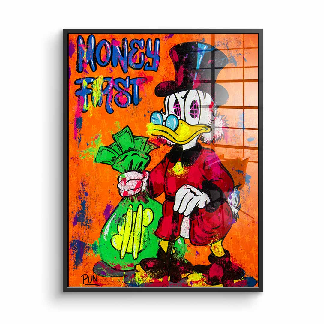 Money First - acrylic glass