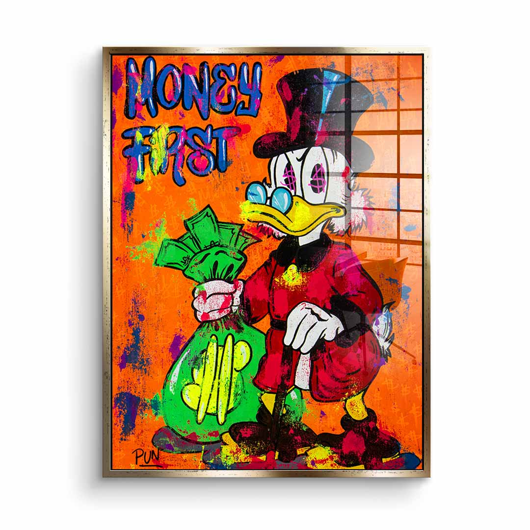 Money First - acrylic glass