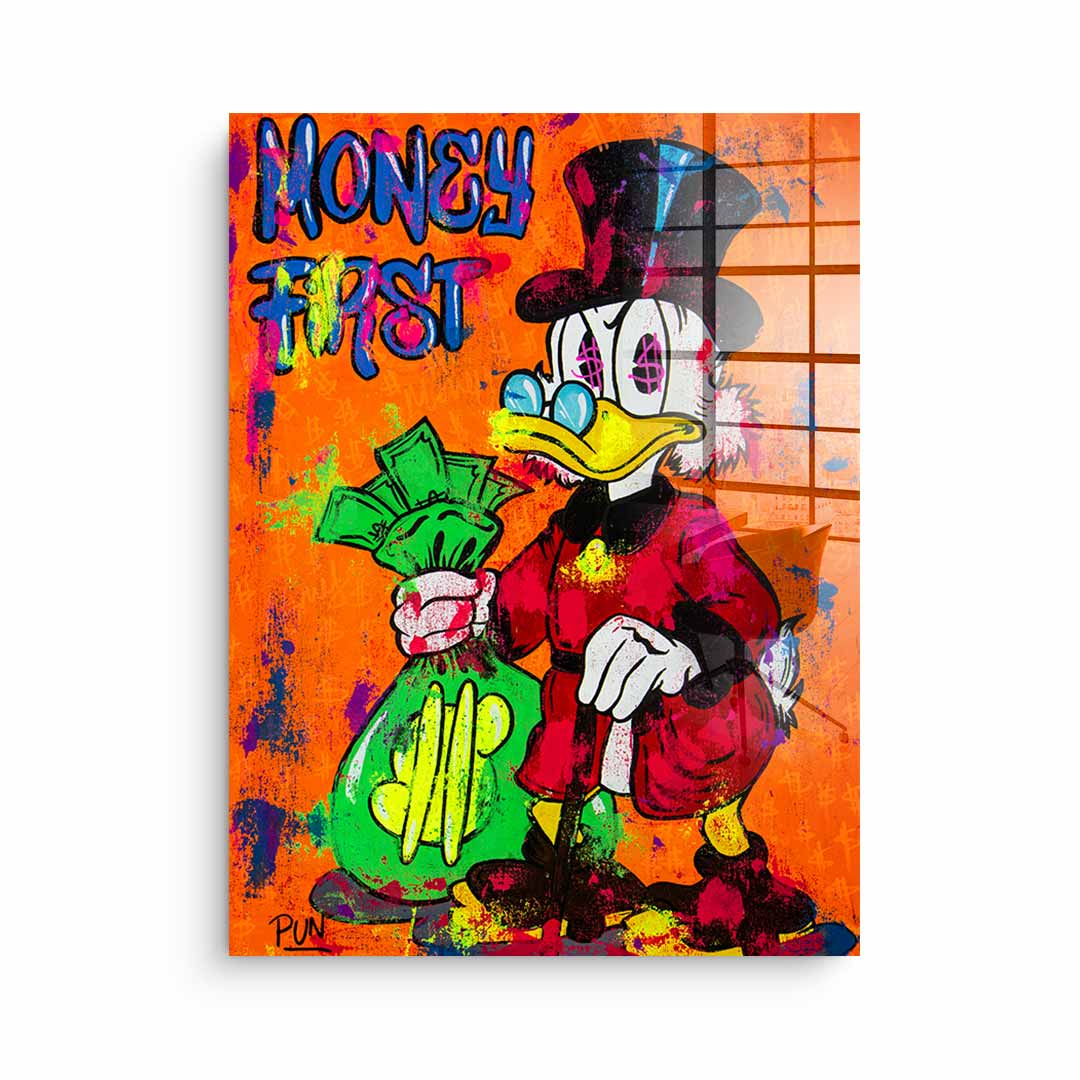 Money First - acrylic glass