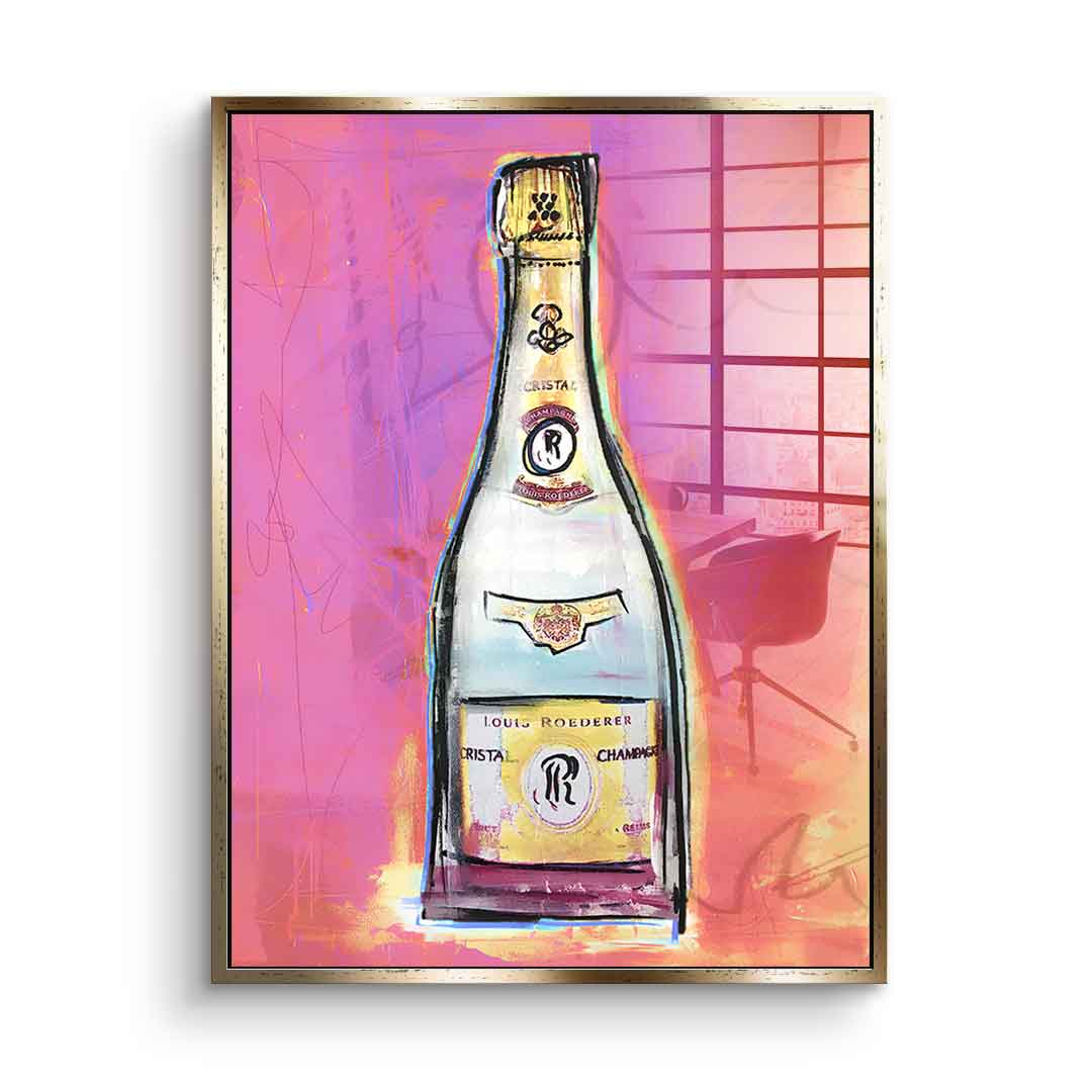 Cristal pink - acrylic glass