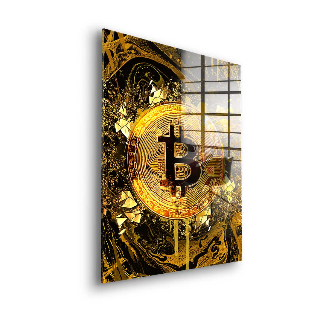 Goldrush Bitcoin - acrylic glass