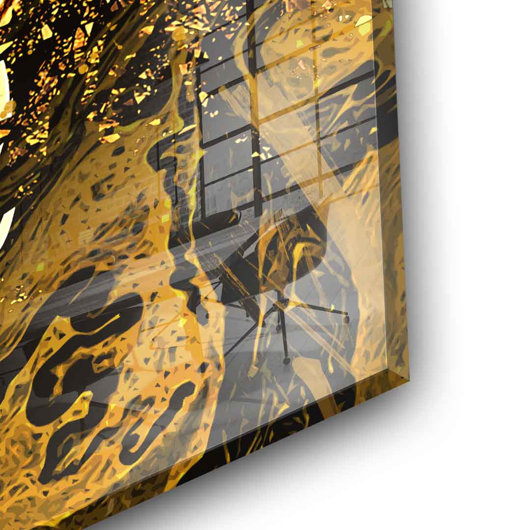 Goldrush Bitcoin - acrylic glass