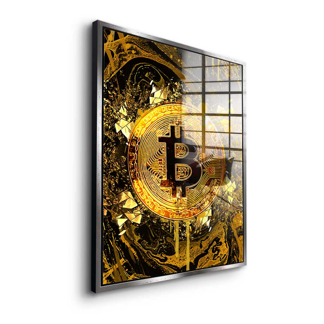 Goldrush Bitcoin - acrylic glass