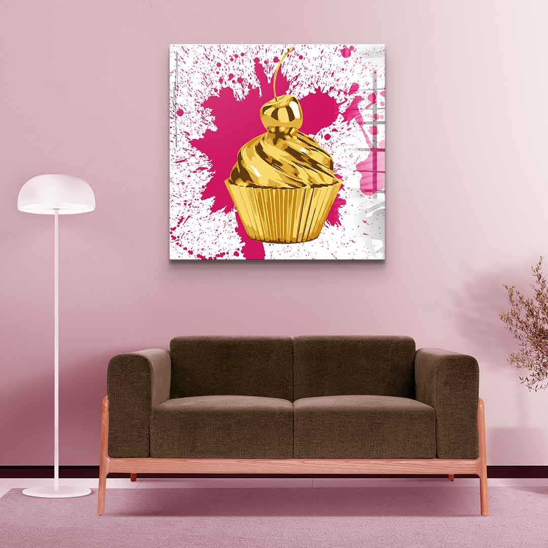 Cupcake Splash - acrylic glass