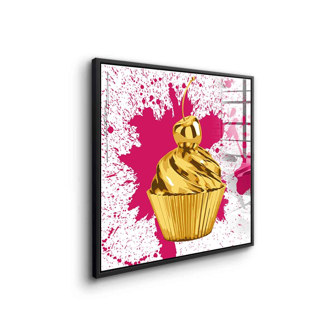 Cupcake Splash - acrylic glass