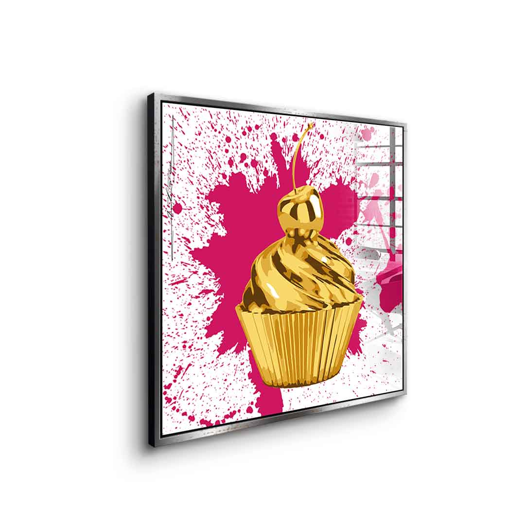 Cupcake Splash - acrylic glass