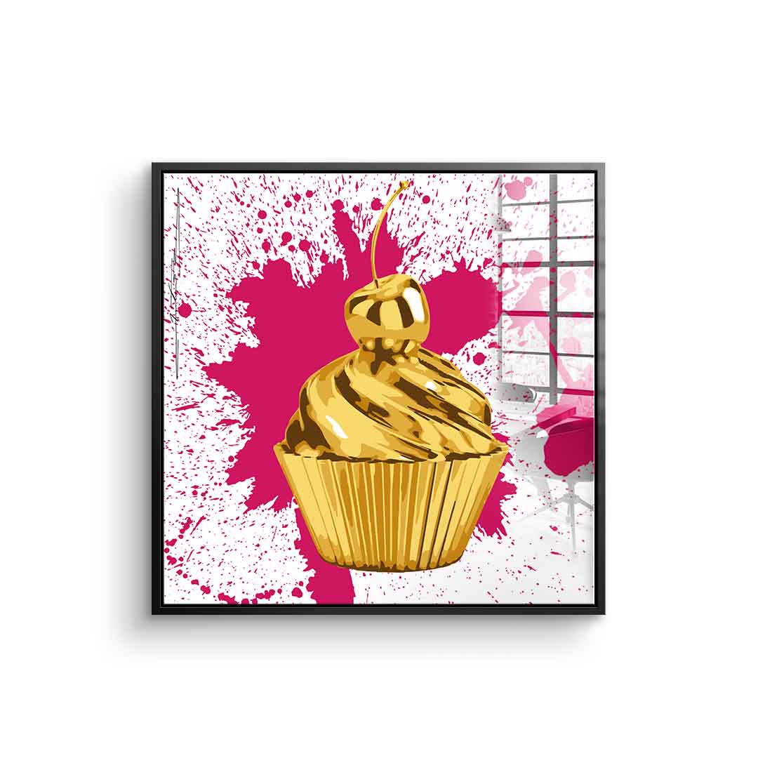 Cupcake Splash - acrylic glass