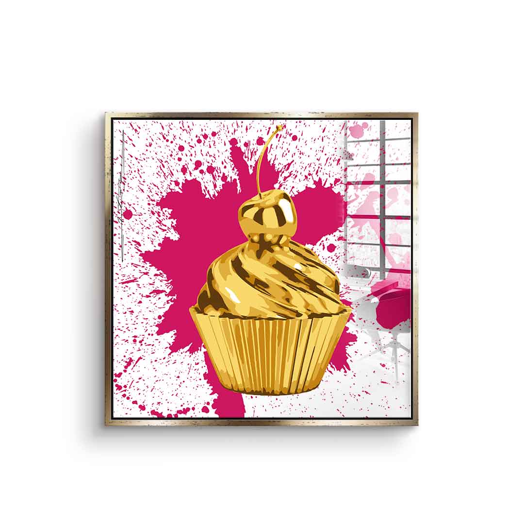 Cupcake Splash - acrylic glass