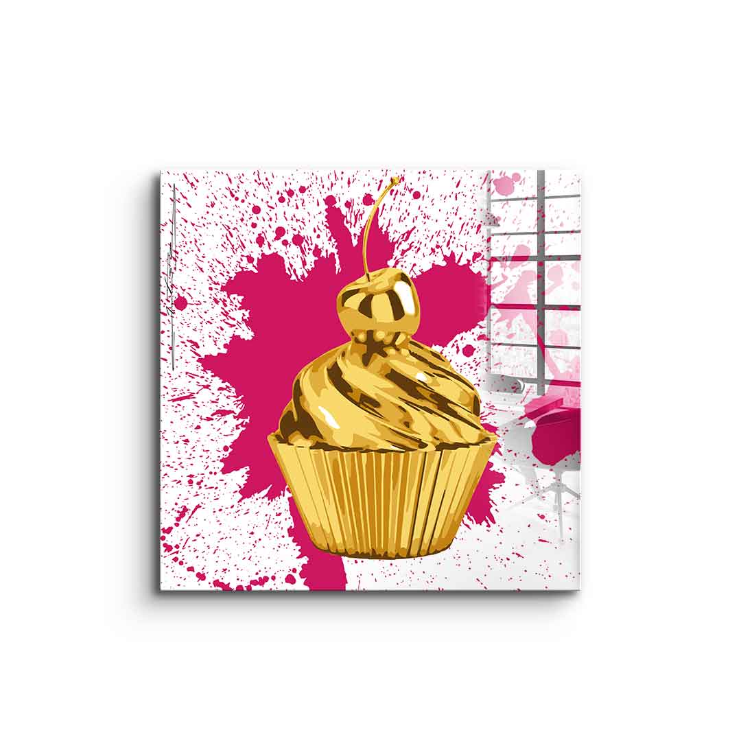 Cupcake Splash - acrylic glass