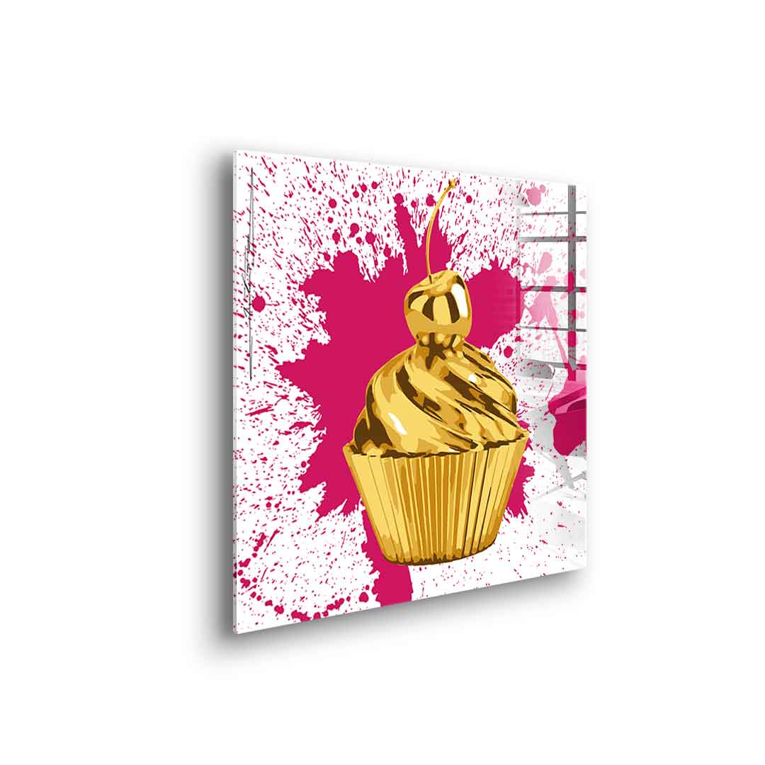 Cupcake Splash - acrylic glass