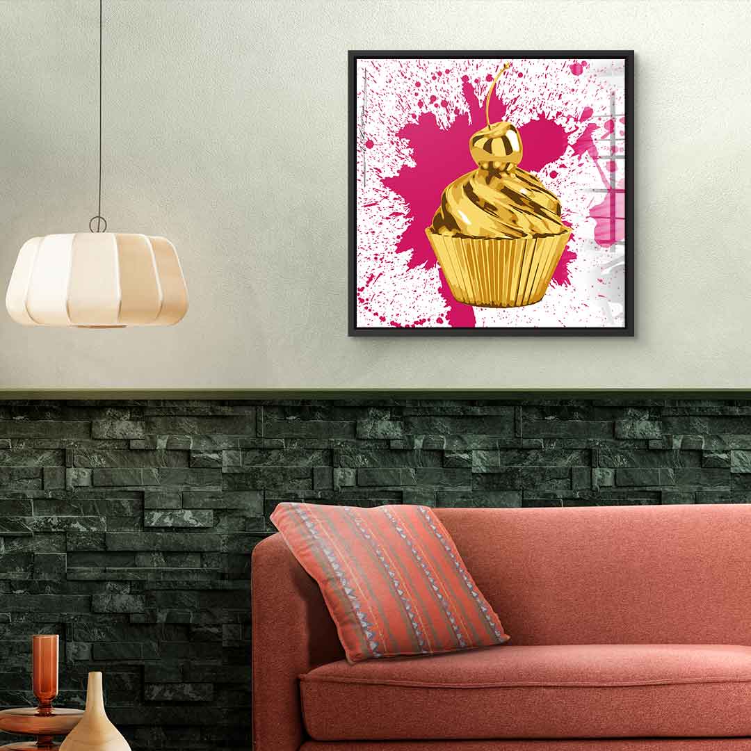 Cupcake Splash - acrylic glass