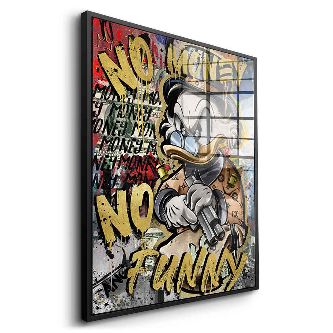 NO MONEY DUCK - acrylic glass