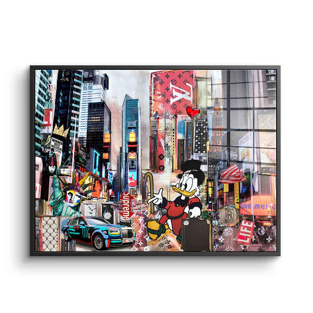 Scrooge in New York City - acrylic glass