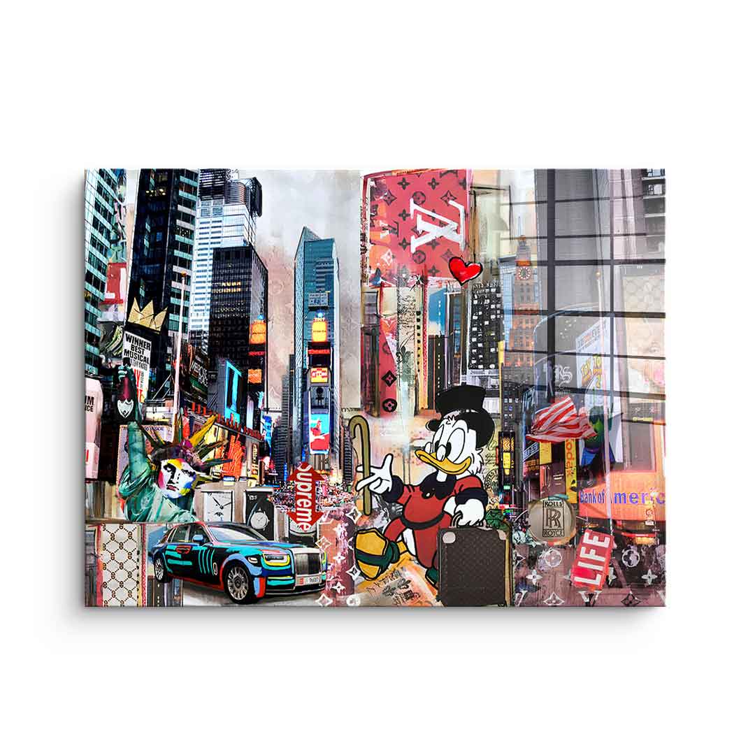 Scrooge in New York City - acrylic glass