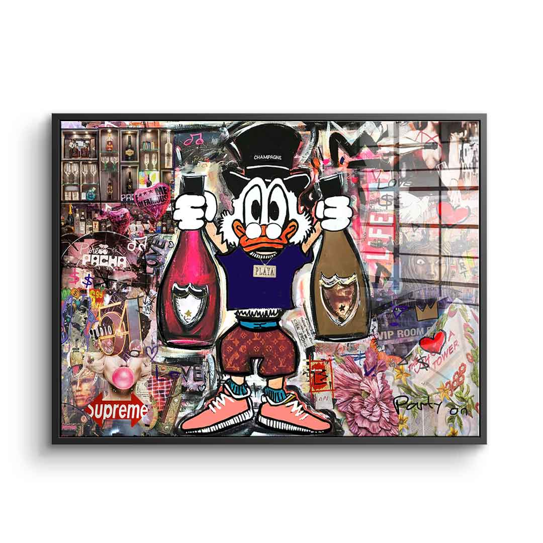 Scrooge Party - acrylic glass