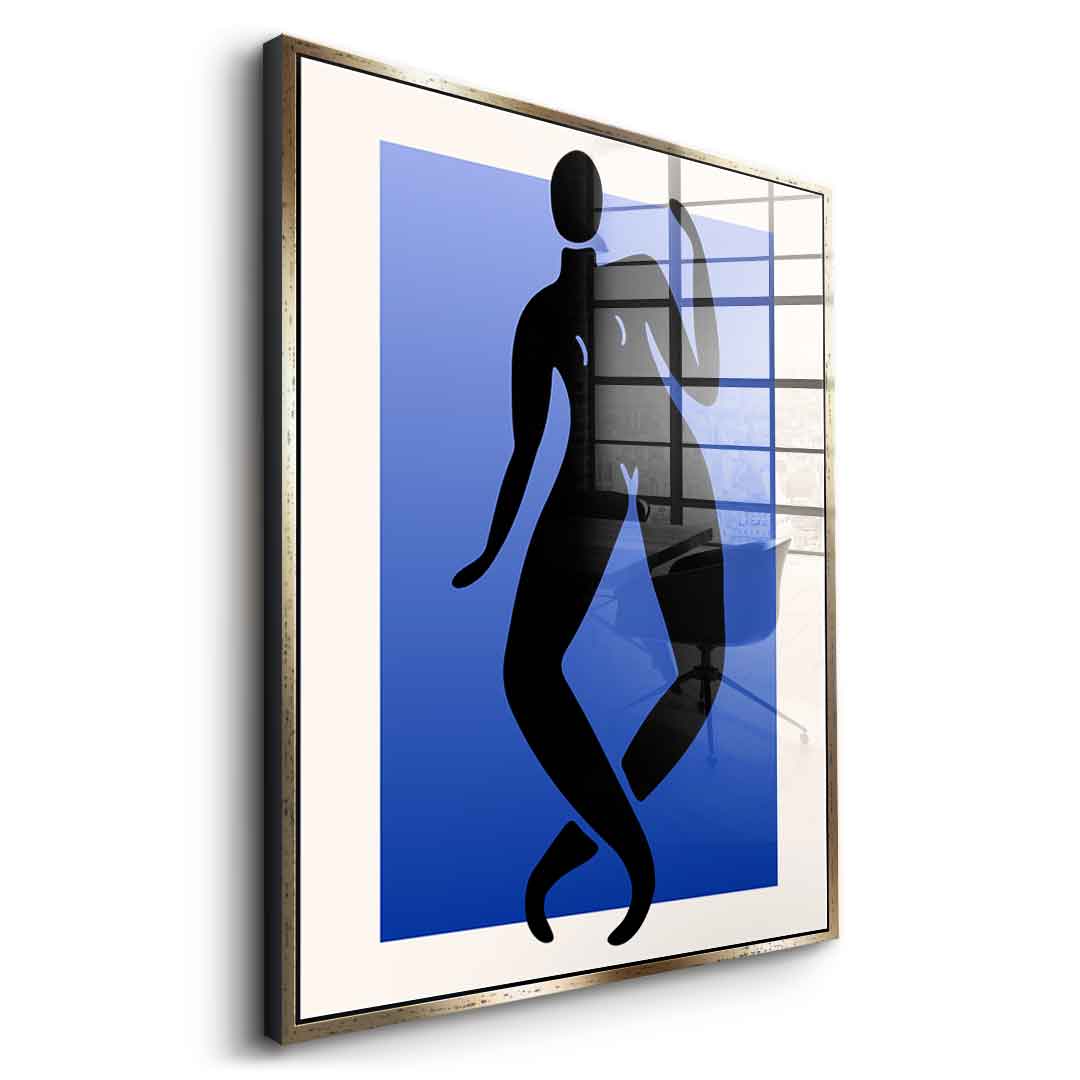 Dancing through blue - acrylic glass