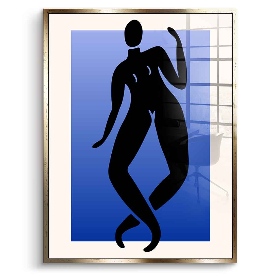 Dancing through blue - acrylic glass