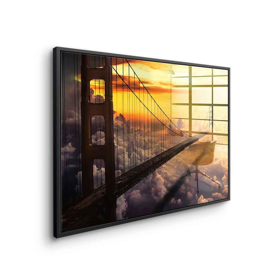 The bridge of the future - acrylic glass