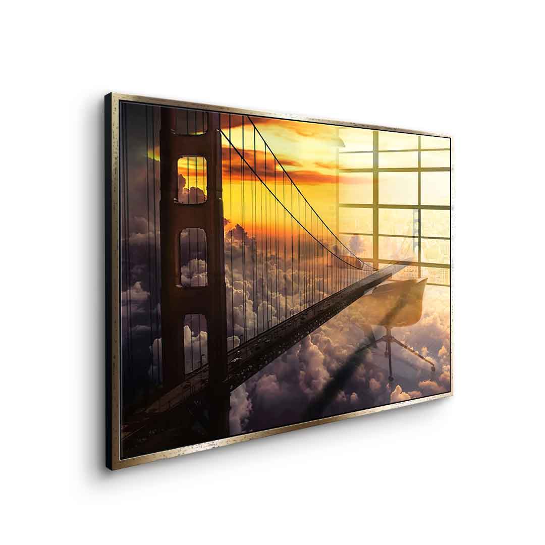 The bridge of the future - acrylic glass