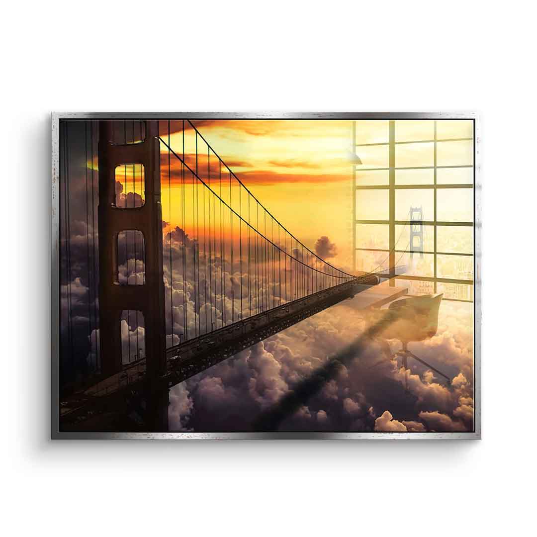 The bridge of the future - acrylic glass