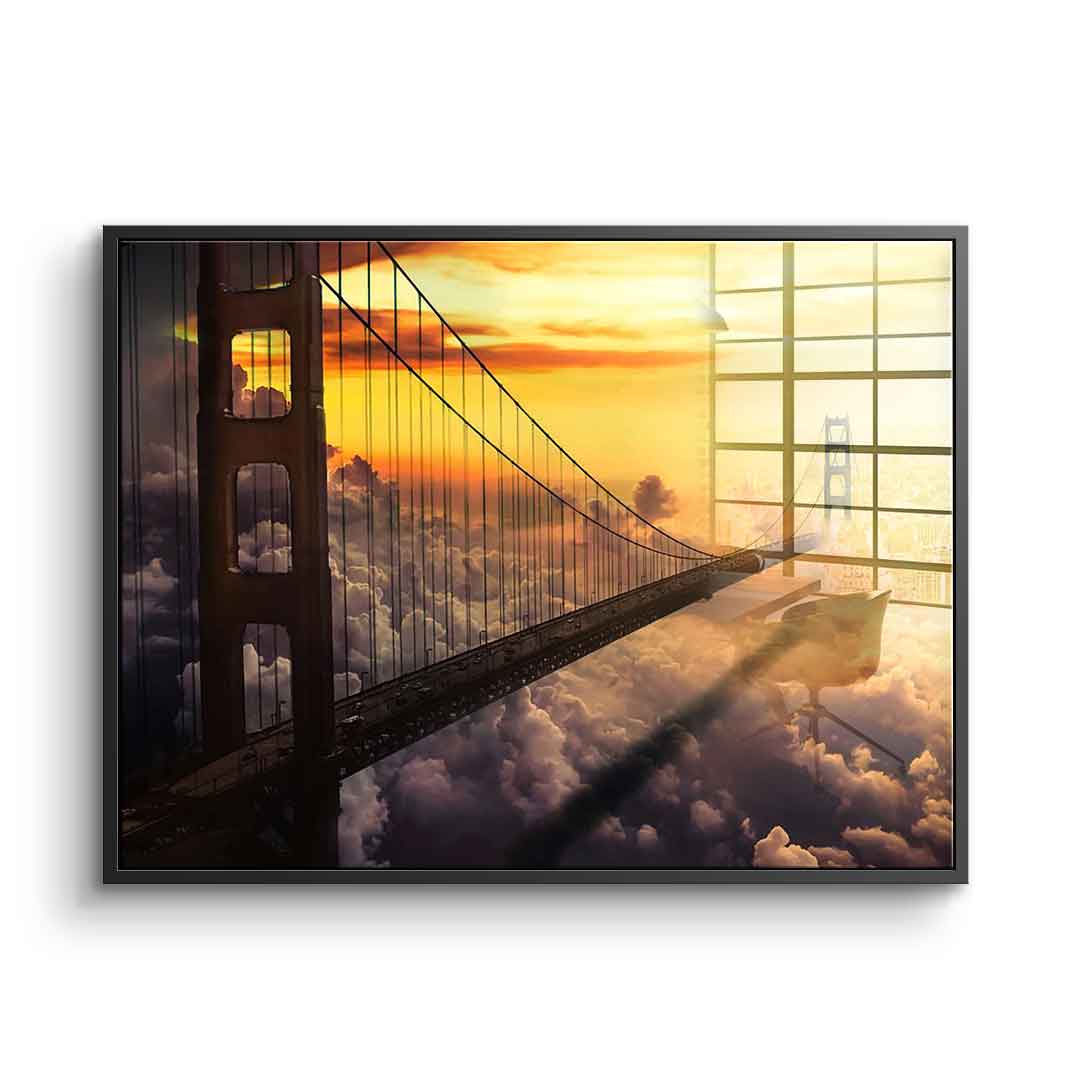 The bridge of the future - acrylic glass