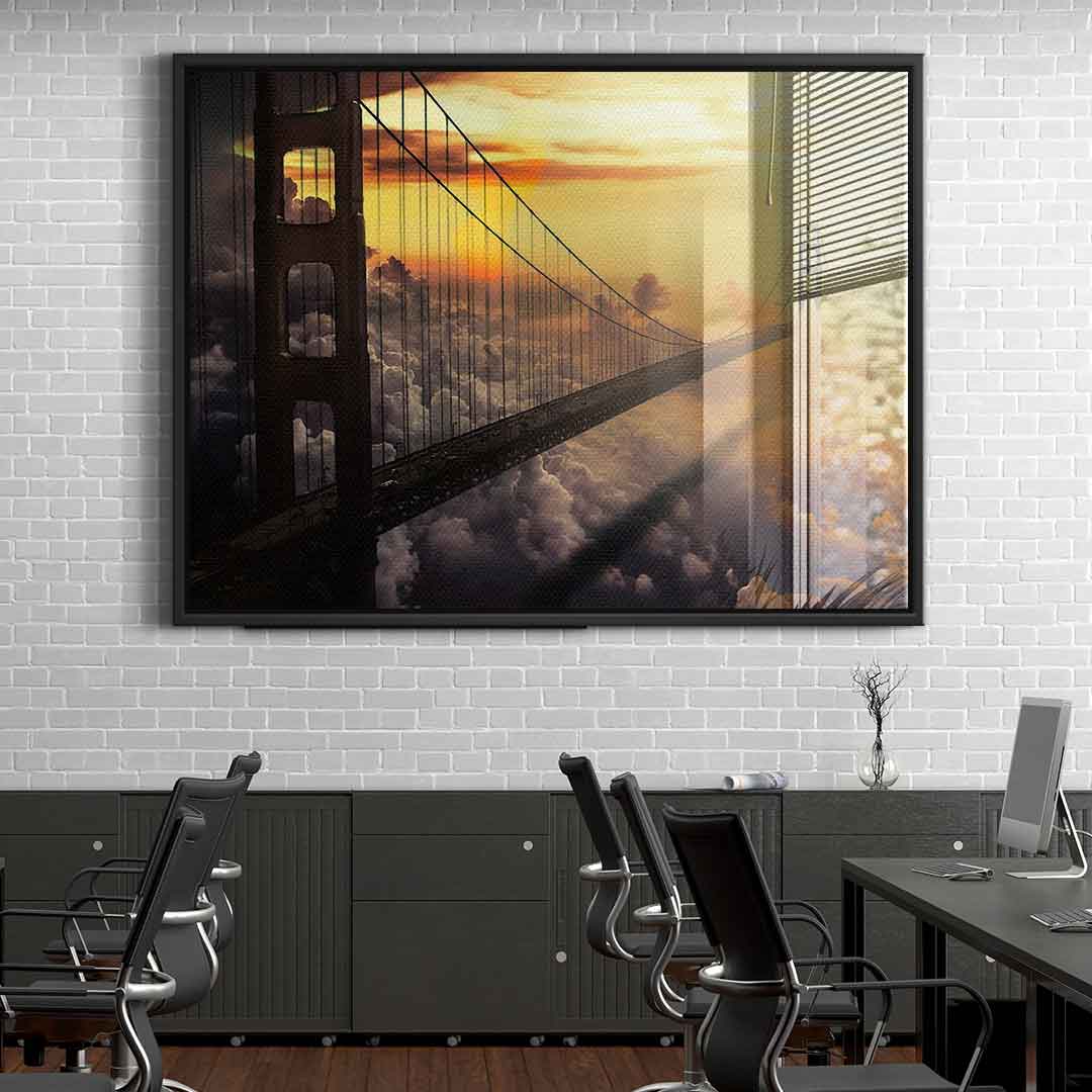 The bridge of the future - acrylic glass