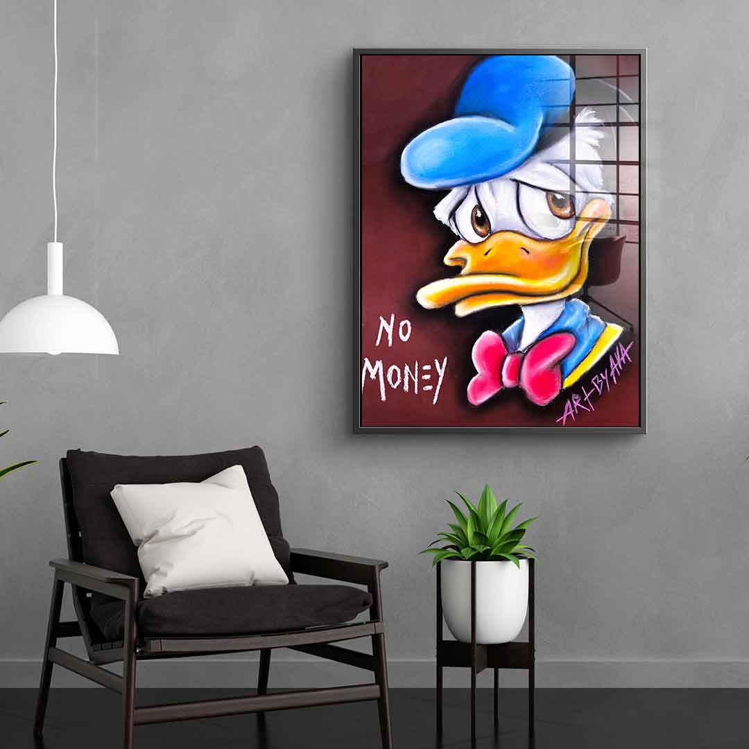 No money Donald - acrylic glass