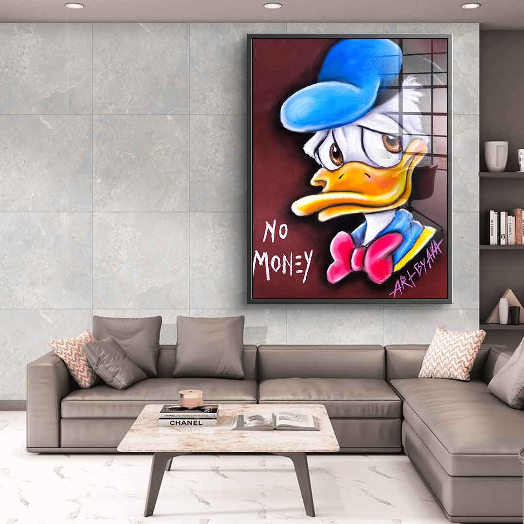 No money Donald - acrylic glass