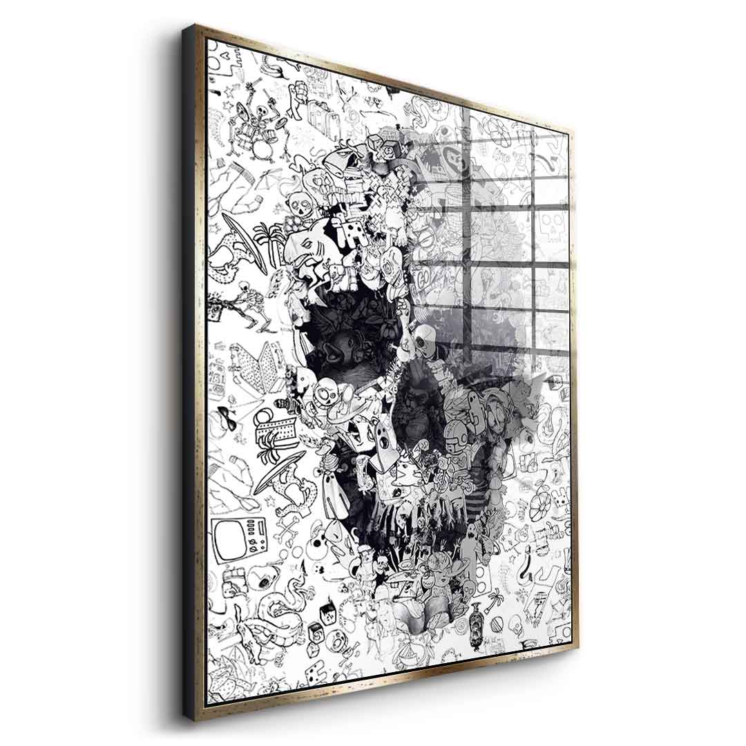 Doodle puzzle - acrylic glass