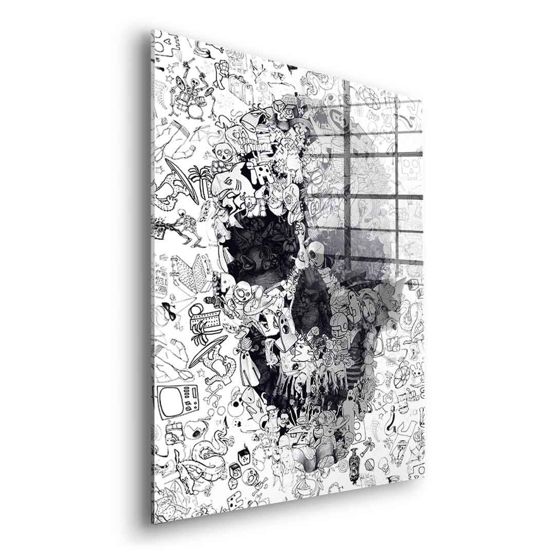 Doodle puzzle - acrylic glass