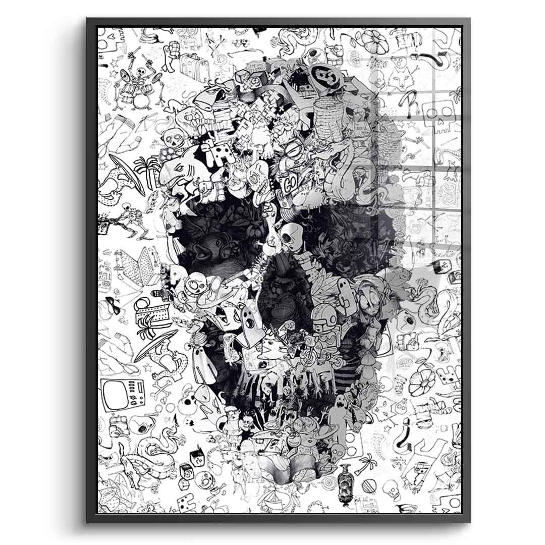 Doodle puzzle - acrylic glass