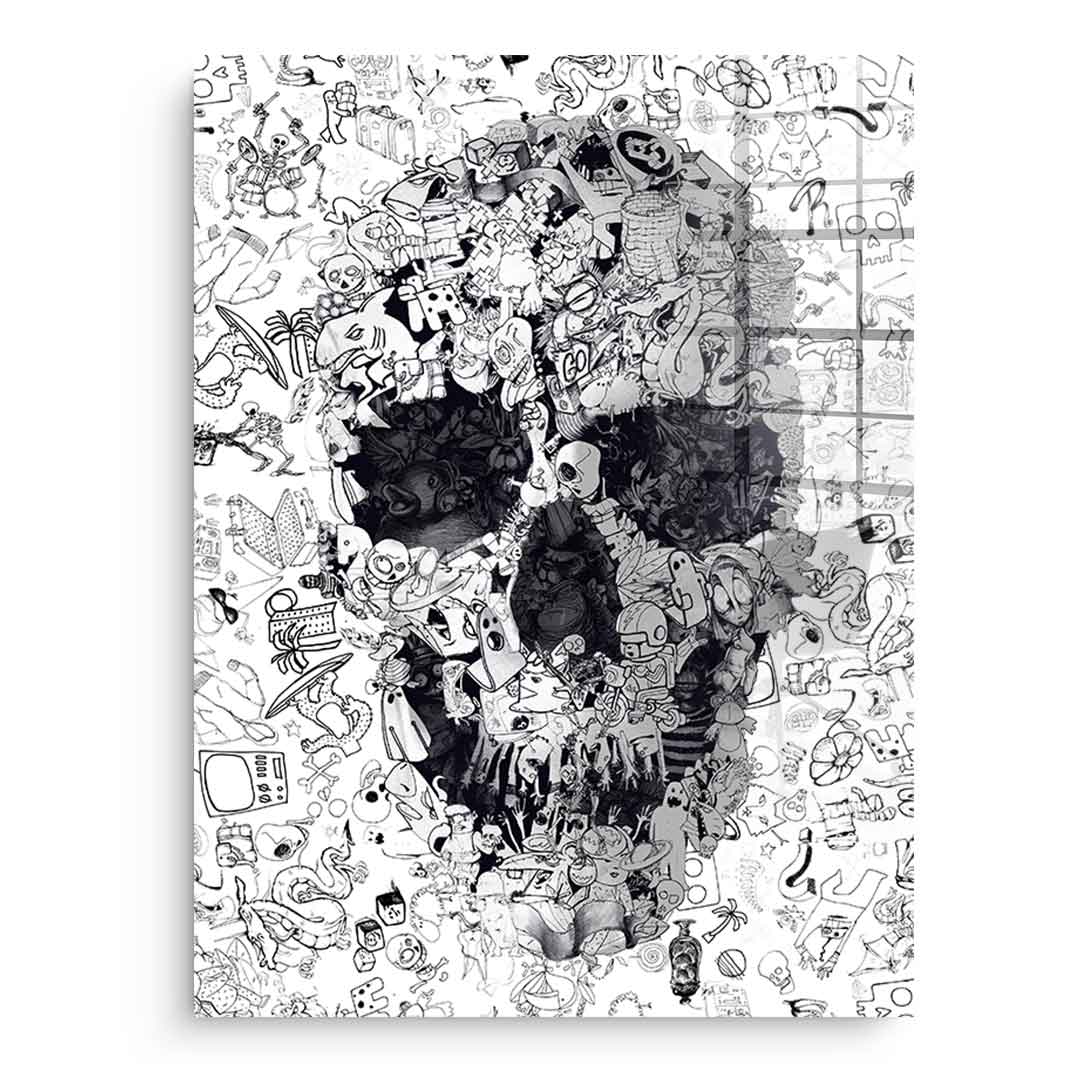 Doodle puzzle - acrylic glass