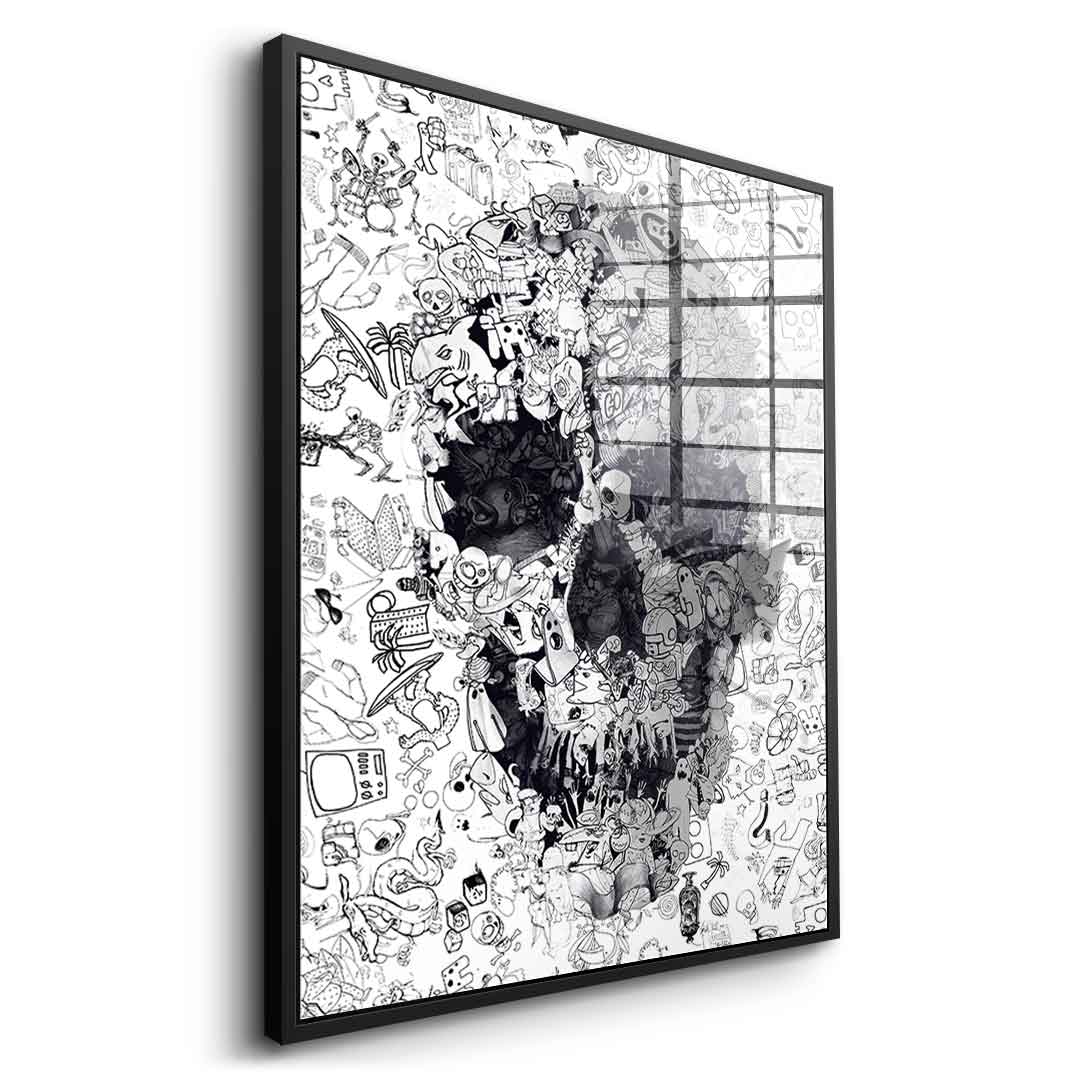 Doodle puzzle - acrylic glass