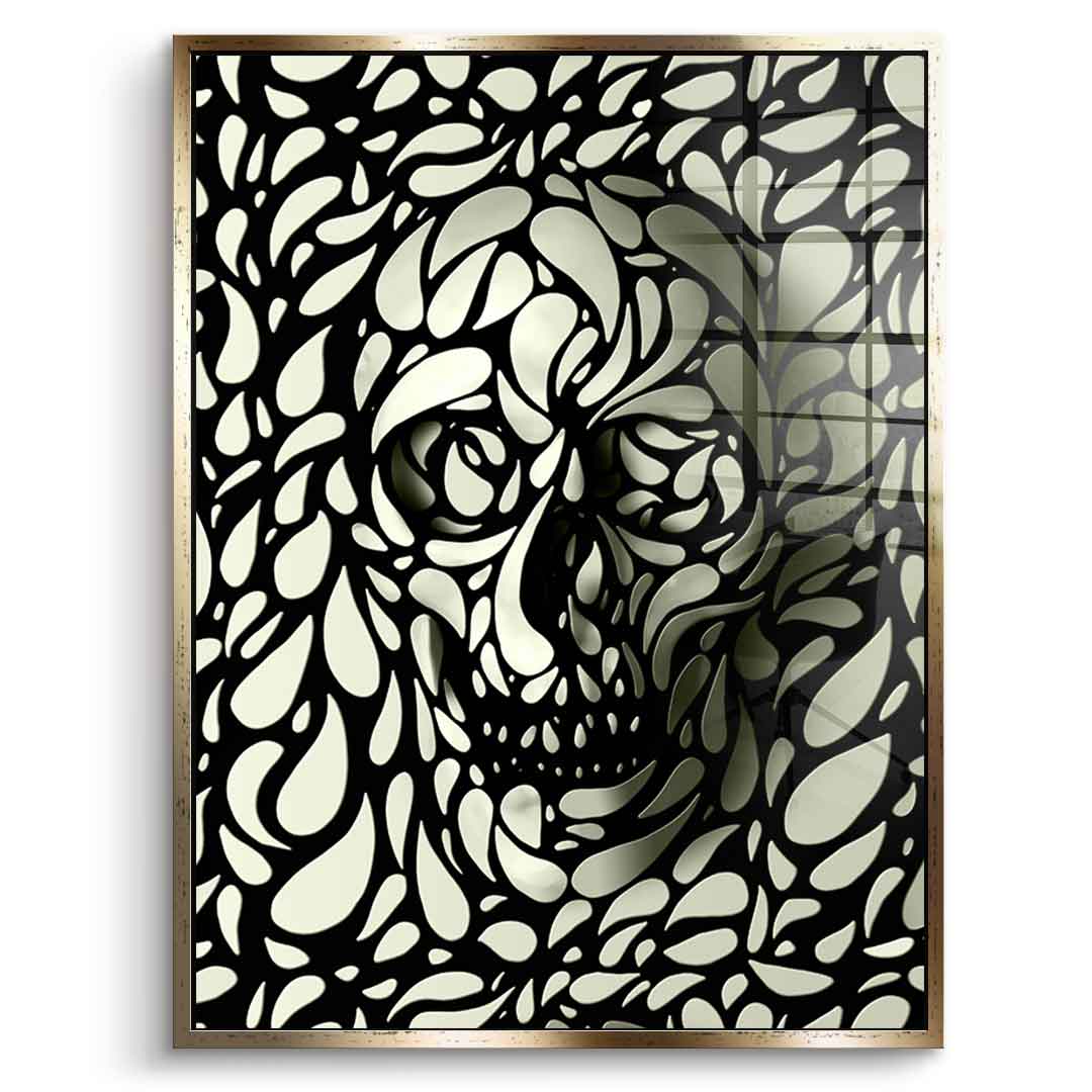 Drop Skull - acrylic glass