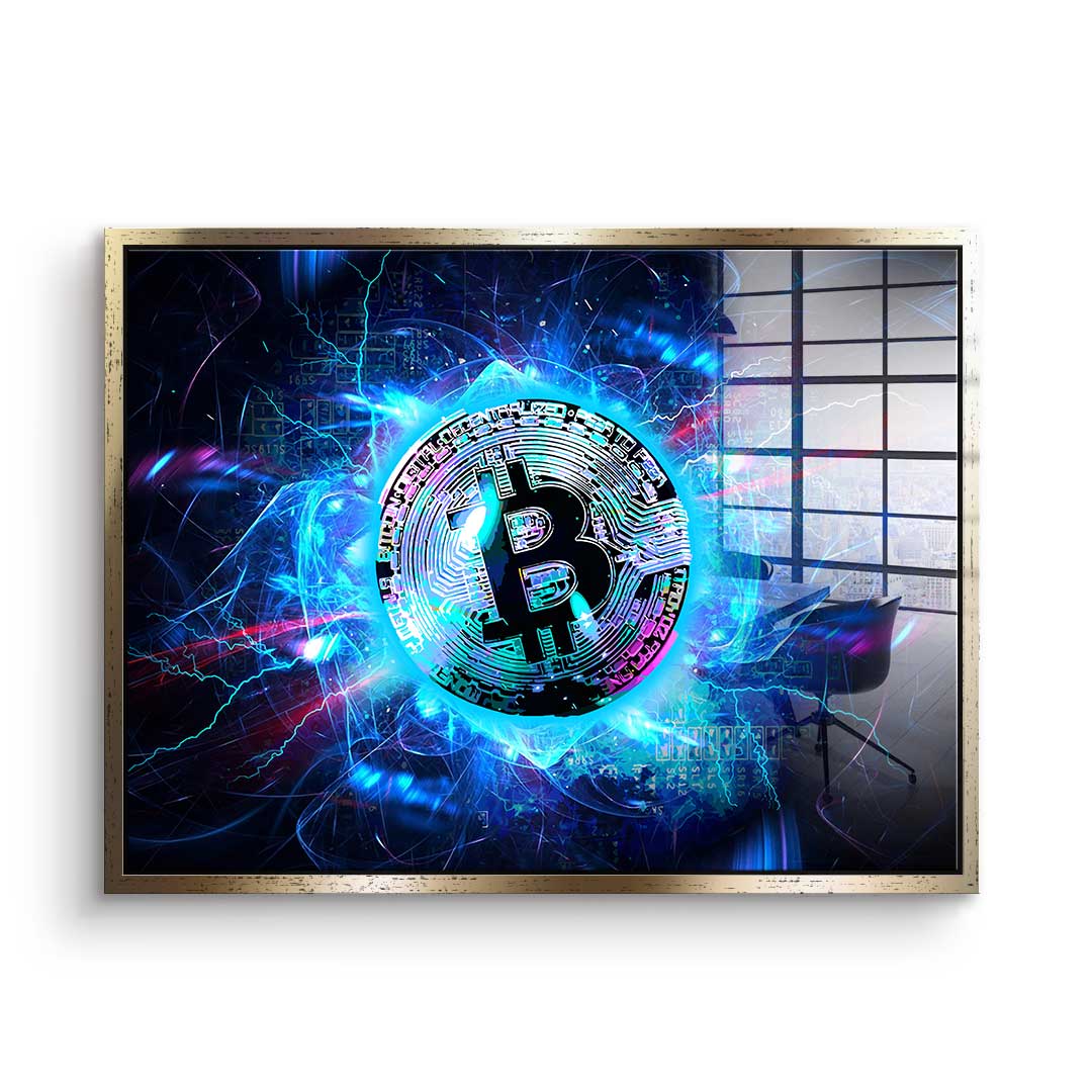 Electro Bitcoin - acrylic glass