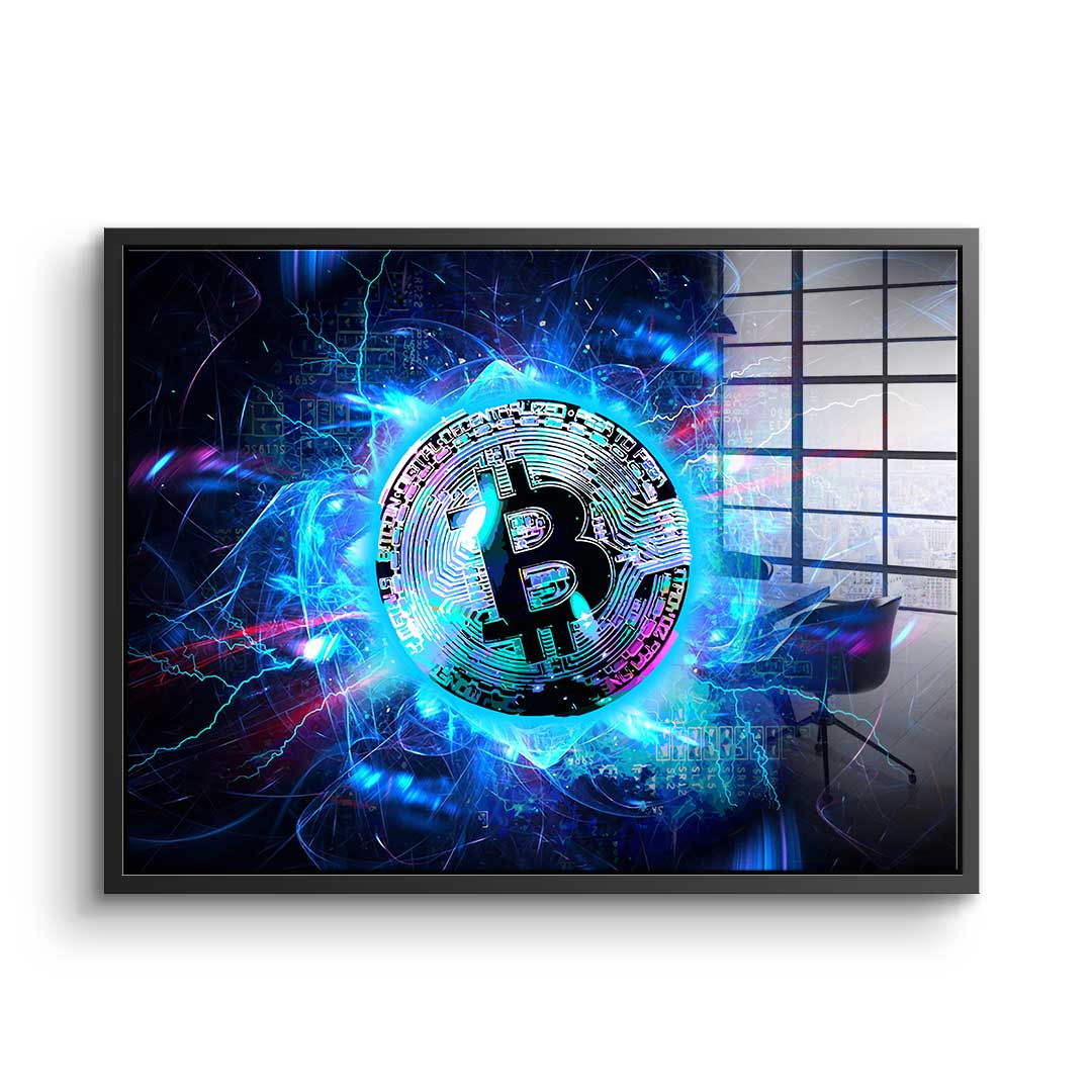 Electro Bitcoin - acrylic glass