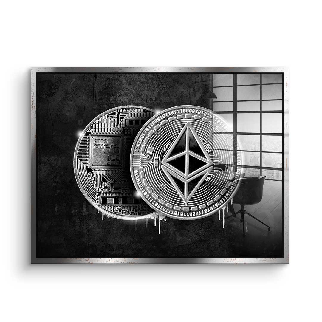 Ethereum Coin - acrylic glass