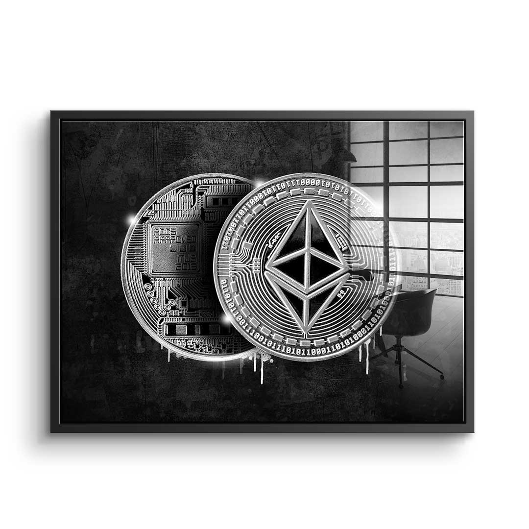 Ethereum Coin - acrylic glass