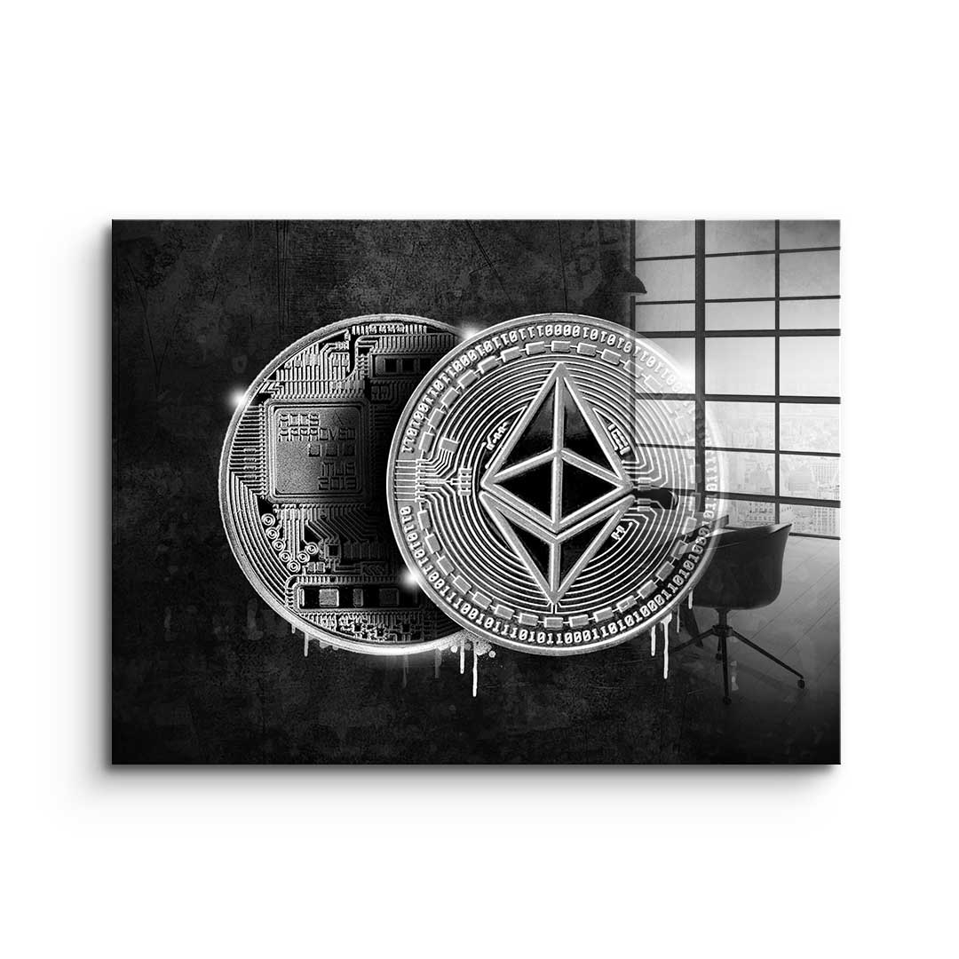 Ethereum Coin - acrylic glass