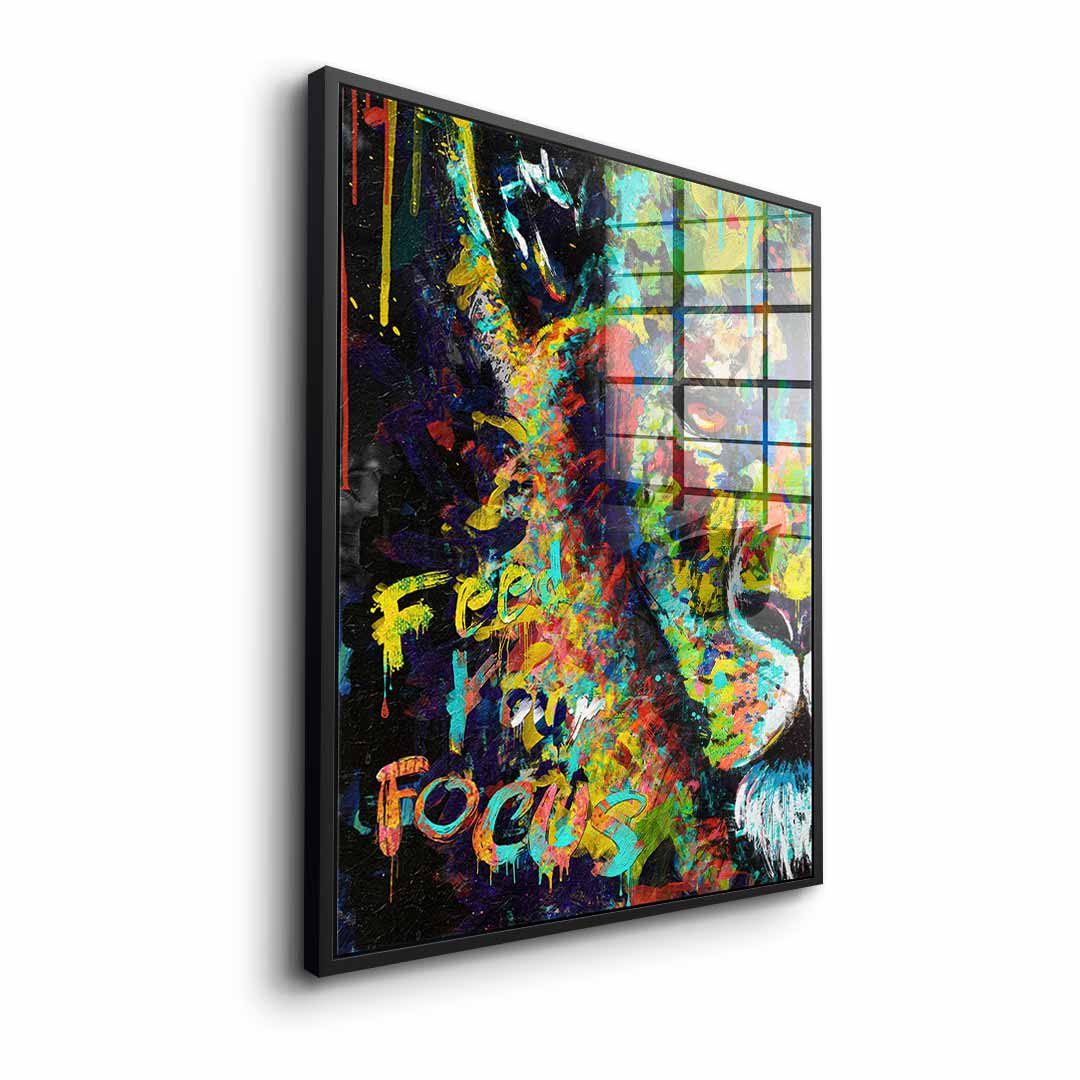 Feed your focus lion - acrylic glass