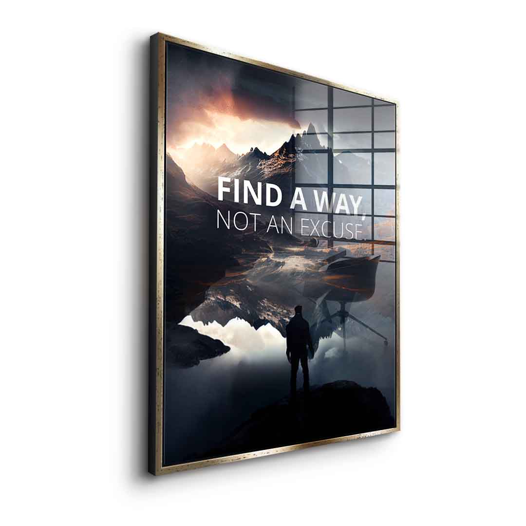 Find a way - acrylic glass