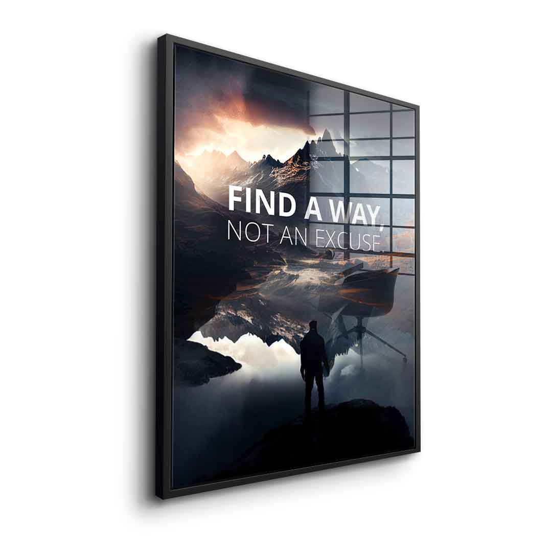 Find a way - acrylic glass