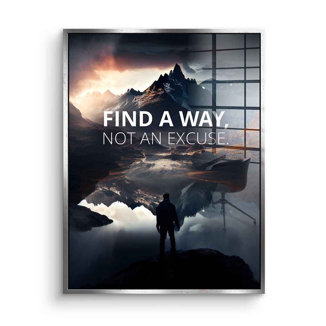 Find a way - acrylic glass